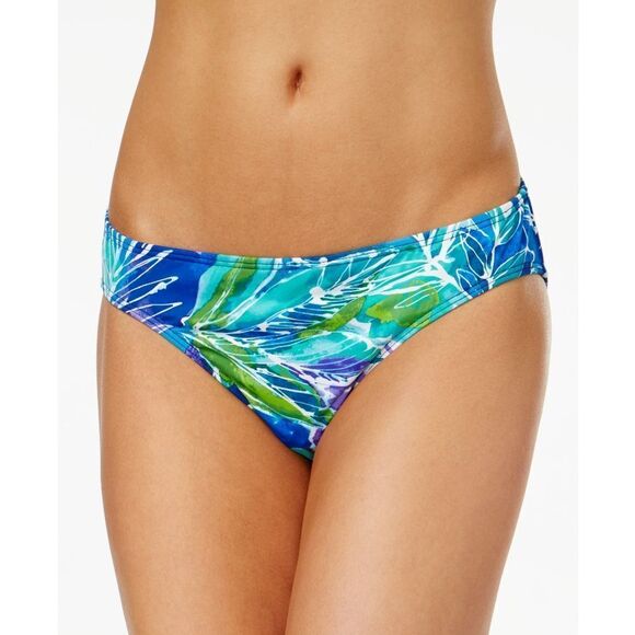 New! RALPH LAUREN Tropical Hipster Bikini Bottoms Swim Bottom Full Rear Coverage - Picture 1 of 3